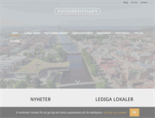 Tablet Screenshot of fastighetsstaden.se